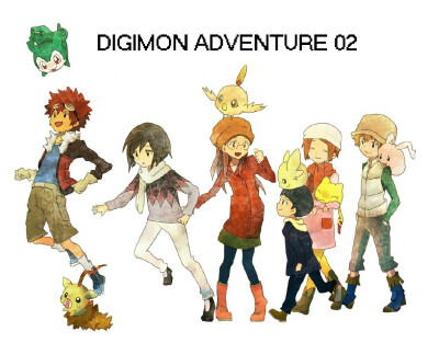 #数码宝贝# DIGIMON ADVENTURE 02（P站画师：ぶきこ）