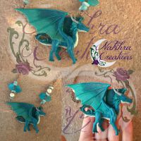 Saphira dragon polymerclay by Nakihra