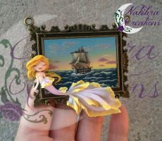 Sailing ship with Mermaid cammeo by Nakihra