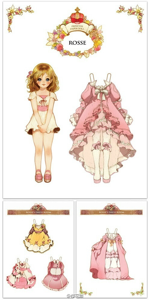 princess paper doll by:laphet