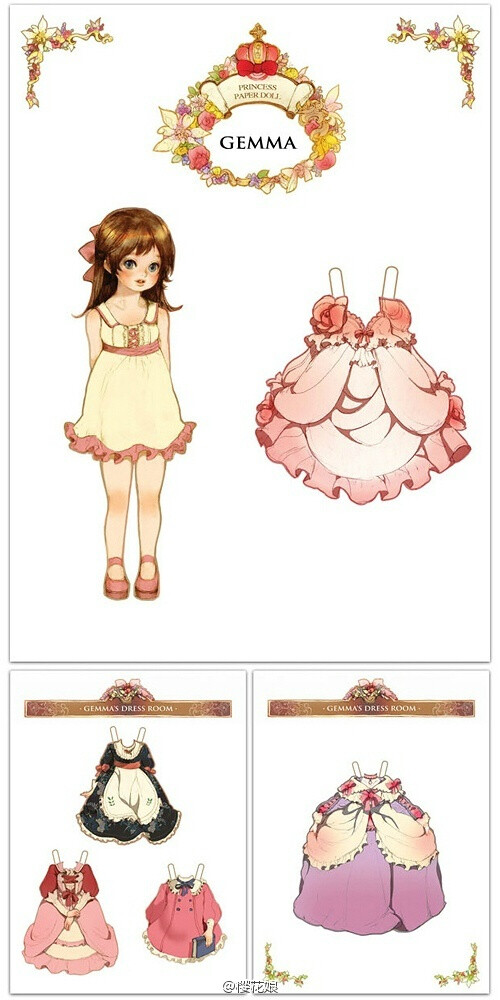 princess paper doll by:laphet