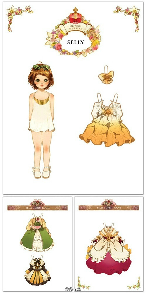 princess paper doll by:laphet