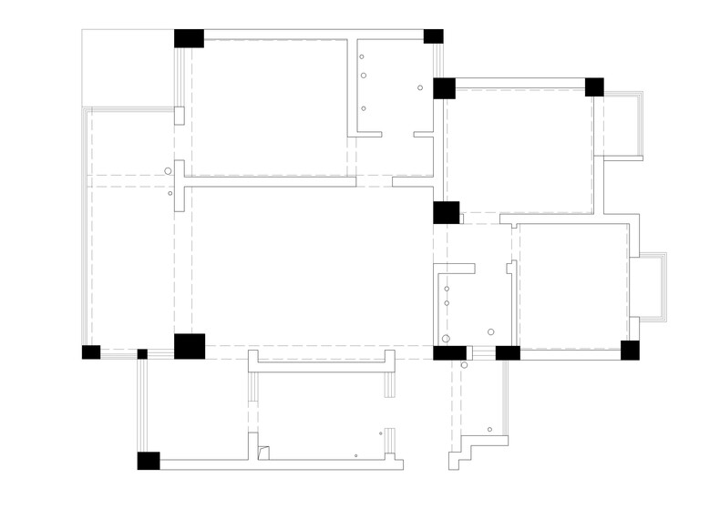 【平面图】 原始平面图 成都设计 JOJO's dream house