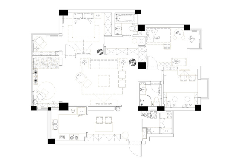 【平面图】平面布置图 成都设计 JOJO's dream house