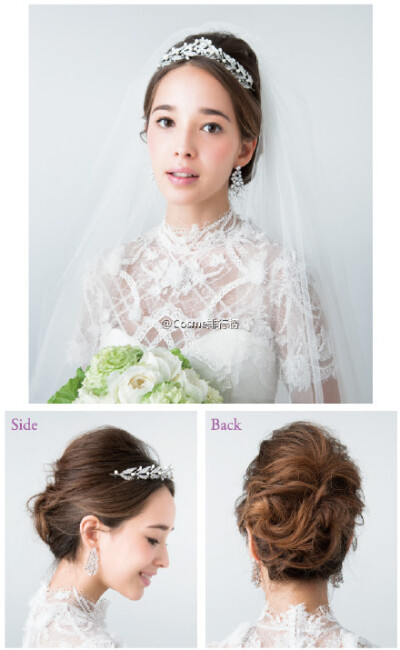 日式婚礼上的几种流行发型，你们喜欢哪一张？