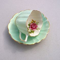 Vintage English Bone China Teacup Old Royal Bone China