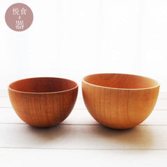 悦食器 酸枣木饭碗 原木面碗 整木碗 原木餐具 环保碗 儿童辅食碗
