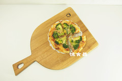 悦食器 橡胶木日式半圆pizza披萨盘面包板 实木无漆美食拍摄道具