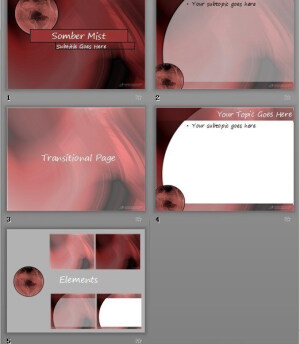 暗红地球图商业管理主题类PPT模板www.2ppt.cn