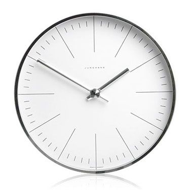 *** Max Bill Modern Wall Clock with Lines | Available from NOVA68.com Modern Design: