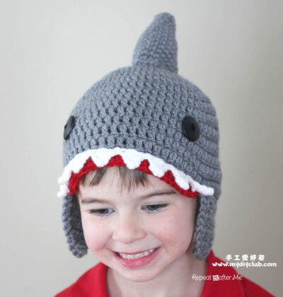 [CT] Crochet Shark Hat-手工爱好者