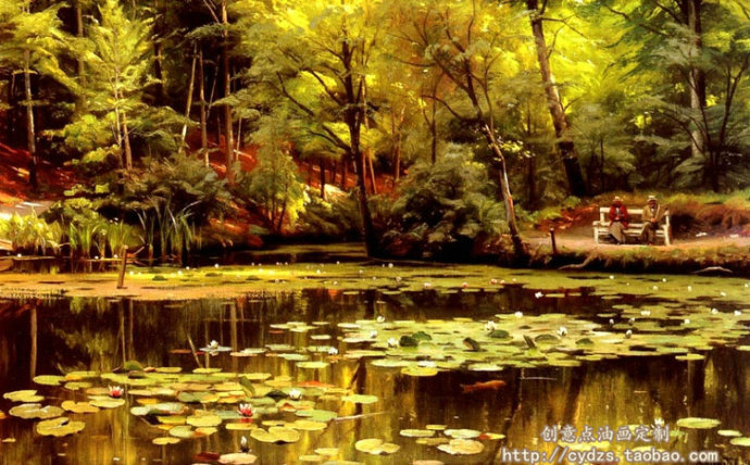 【创意点油画】丹麦 Peder Mork Monsted 的风景画欣赏1