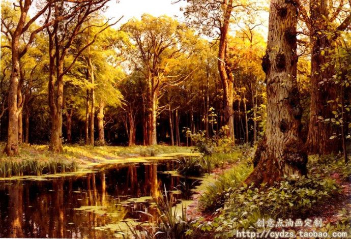 【创意点油画】丹麦 Peder Mork Monsted 的风景画欣赏1