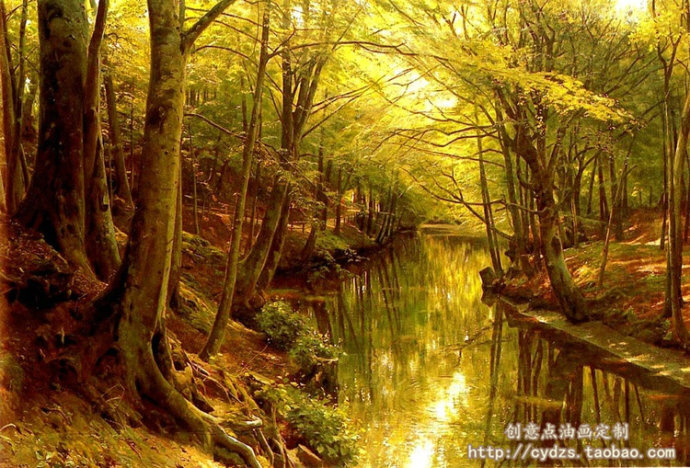 【创意点油画】丹麦 Peder Mork Monsted 的风景画欣赏2