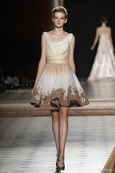 Tony Ward Fall/Winter 2015-2016 梦幻星图蓝高端定制礼服