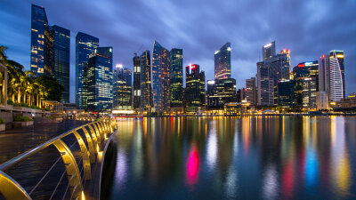 新加坡城市夜景壁纸