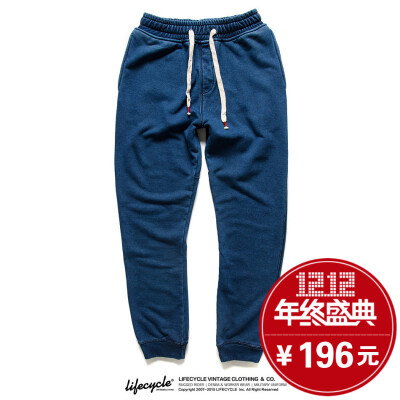 LifeCycle 新品潮牌男士加厚慢跑束脚裤 Jogger Pants休闲收脚裤