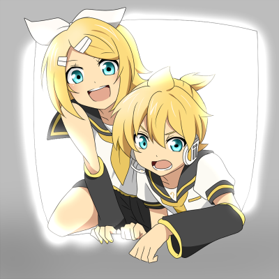 鏡音双子 v家 與二次元的你們 @午後de夏天