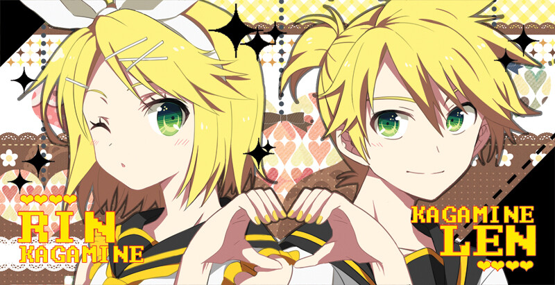 鏡音双子 v家 與二次元的你們 @午後de夏天