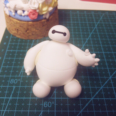 【超能陆战队大白baymax】粘土萌物 Q版动漫卡通手办 观赏摆件