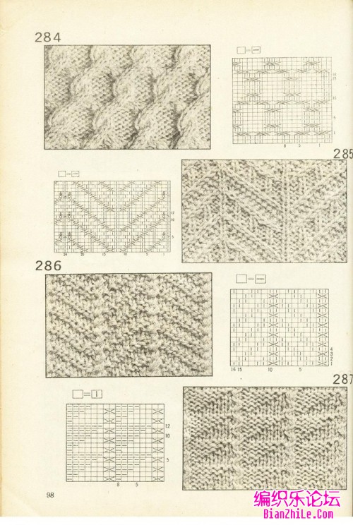 经典棒针花样图解530例（中）-编织乐论坛