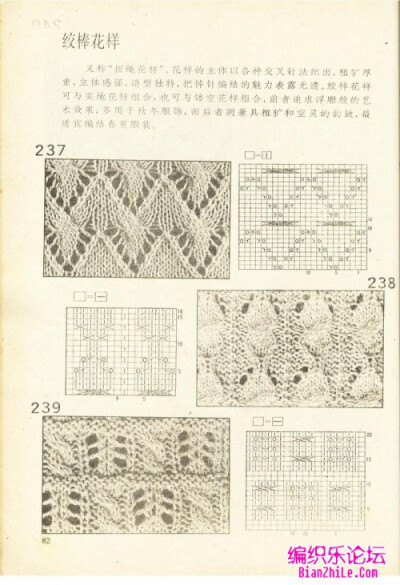 经典棒针花样图解530例（中）-编织乐论坛