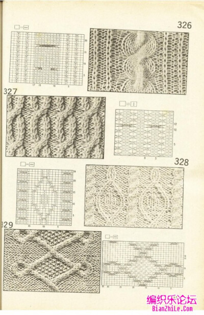 经典棒针花样图解530例（中）-编织乐论坛