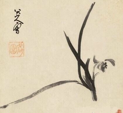 梅兰竹菊!——八大山人#学书画#朱耷（1626—约1705），明末清初画家，中国画一代宗师。本名由桵，字雪个，号八大山人、个山 、驴屋等，汉族，江西南昌人。明宁王朱权后裔。