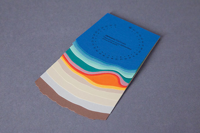 Fedrigoni Desk Calendar 2015 by Jodie-Ann Langley很酷的创意日历设计