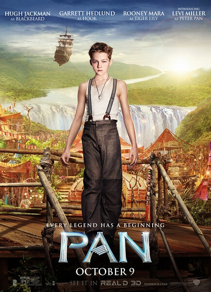 小飞侠：幻梦启航 Pan ★★★☆ 演员阵容大爱 将各种奇幻的元素融入在一部电影里 喷剧情的得了吧你们 又不是剧情片