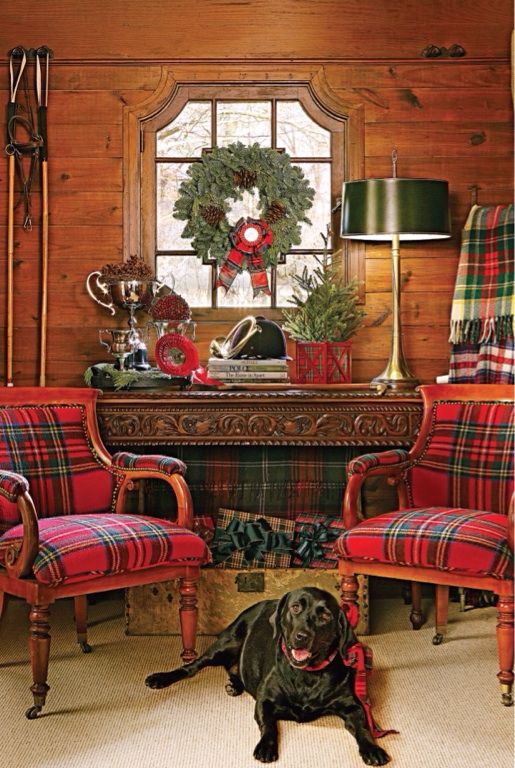 Tartan plaid at Christmas! Now this sets the mood for the Holiday's: