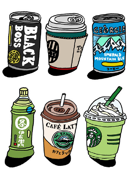 杂志之美 - 你们的日本 -英国插画师为 TOKYO ART BOOK FAIR 创作的独立印刷品。@香蕉鱼书店