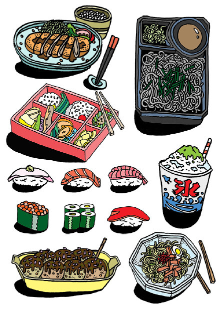 杂志之美 - 你们的日本 -英国插画师为 TOKYO ART BOOK FAIR 创作的独立印刷品。@香蕉鱼书店