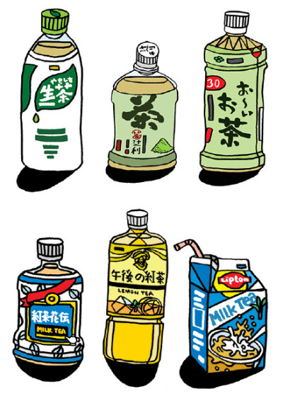 杂志之美 - 你们的日本 -英国插画师为 TOKYO ART BOOK FAIR 创作的独立印刷品。@香蕉鱼书店