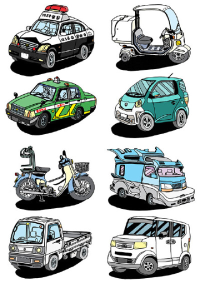 杂志之美 - 你们的日本 -英国插画师为 TOKYO ART BOOK FAIR 创作的独立印刷品。@香蕉鱼书店