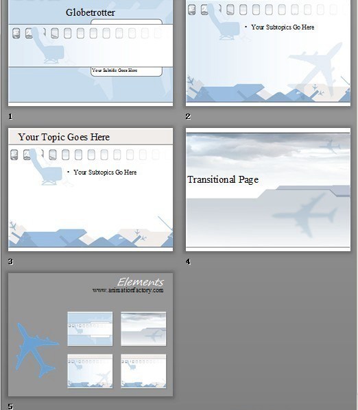 航空公司ppt背景模板www.2ppt.cn