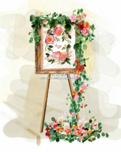 花的姿态--婚礼花艺设计图