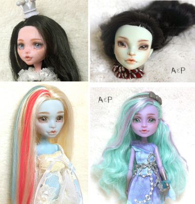 monster high 怪高/童高 改妆 成品