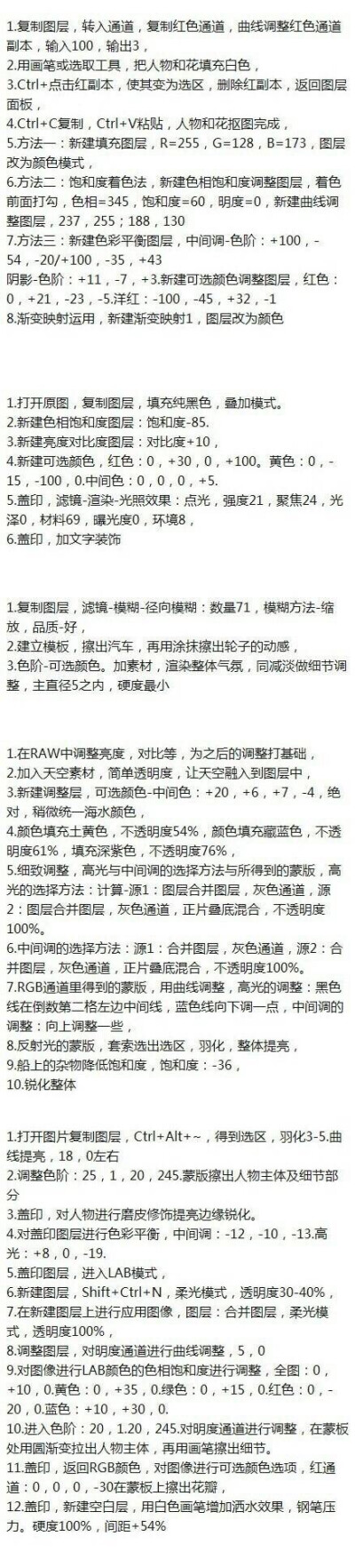 想学ps的，这全是精华，先Mark，再慢慢学吧！