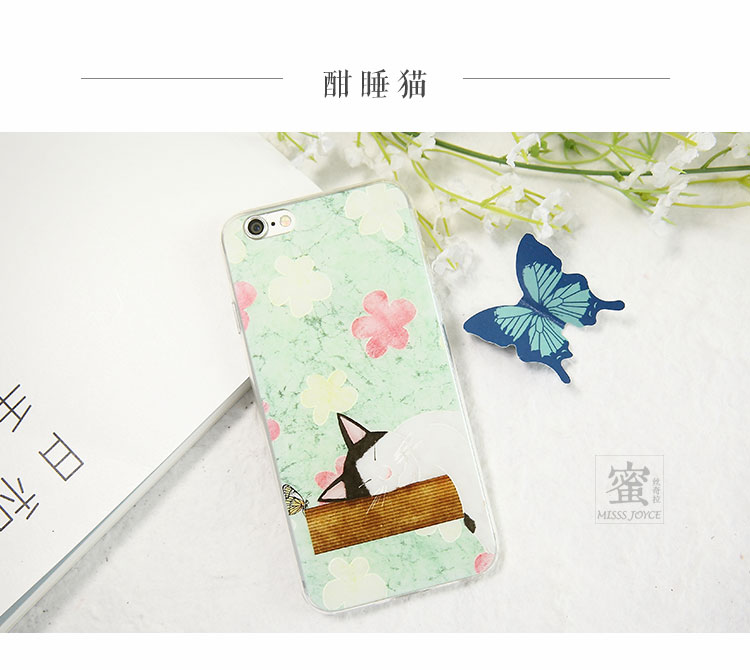 蜜丝奇拉 卡通浮雕 iPhone6手机壳 苹果6Plus手机壳 6S保护套外壳