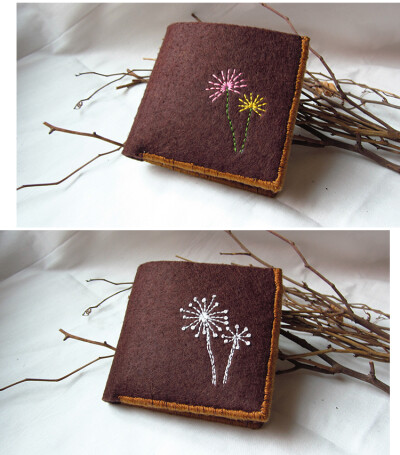 原创刺绣钱包，色彩