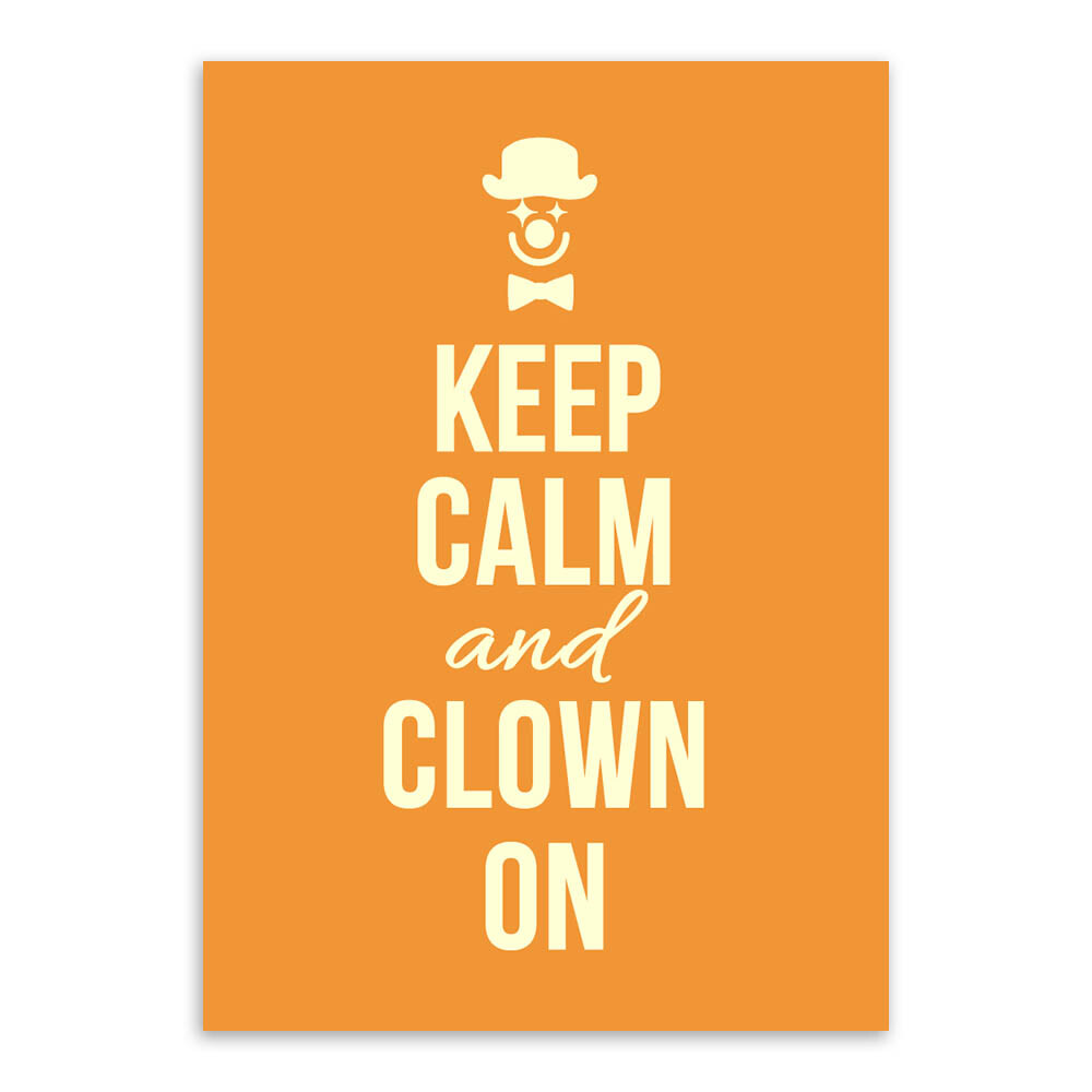 轻艺术图说keepcalm英文励志海报画芯现代美式创意客厅装饰画