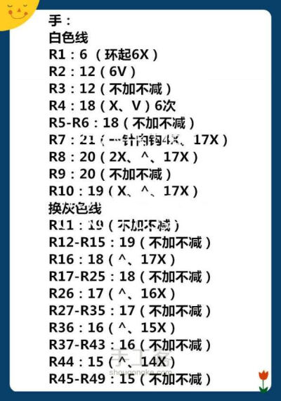 钩针lalylala系列蘑菇教程 第5步