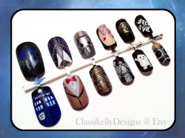 Doctor Who Nail Art by Classikelly