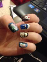 Doctor Who Nails by megs2606