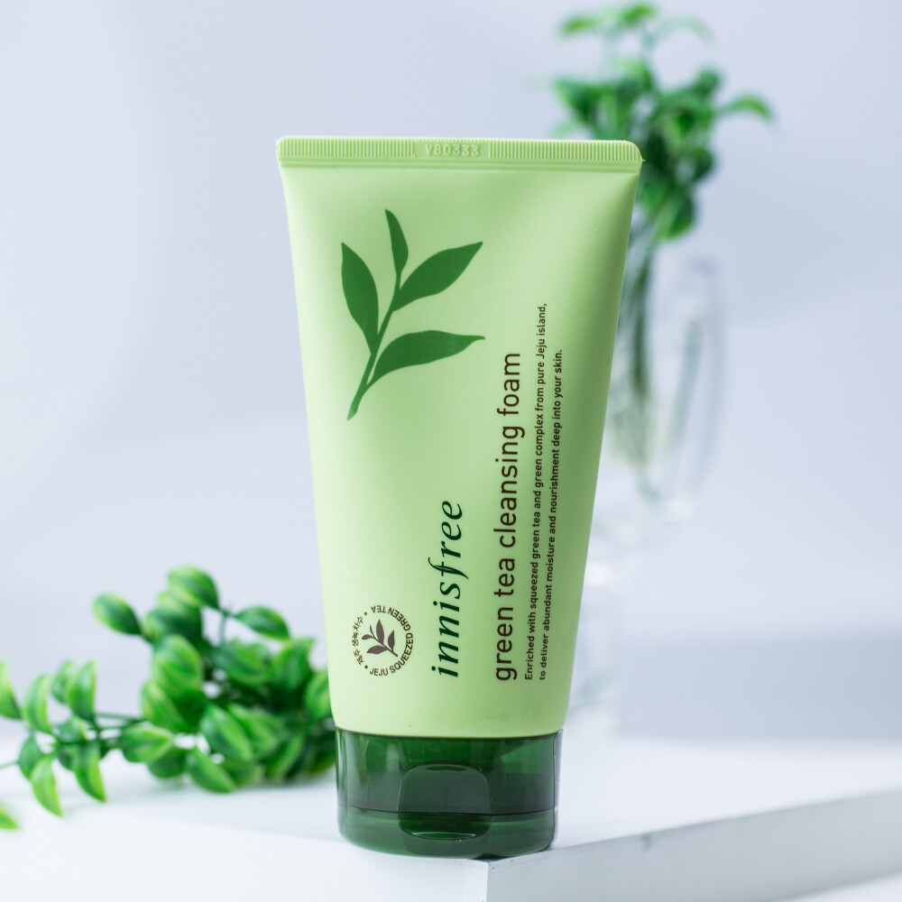 包邮 Innisfree悦诗风吟绿茶保湿泡沫洗面奶150ml 深层清洁补水