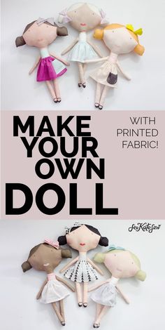 PRINTED DOLL FABRIC + tutorial!