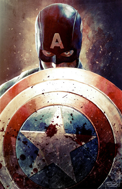 Captain America Illustration by Daniel Murray数字艺术插画作品欣赏