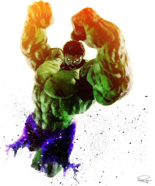 Hulk SMASH Illustration by Daniel Murray数字艺术插画作品欣赏