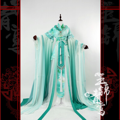 【玉锦青鸾】【凉州赋】青绿渐变古装COS女|白浅|素素|甄嬛